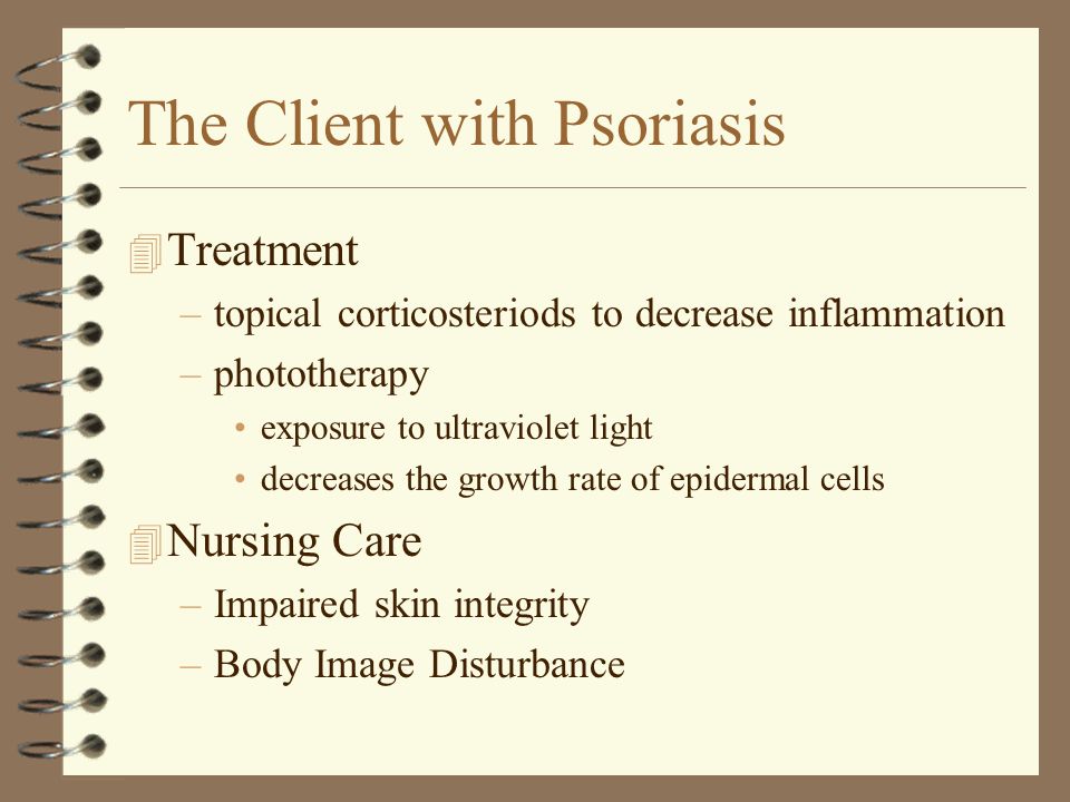 nursing care for psoriasis)