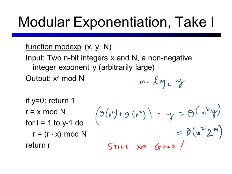 CS 312: Algorithm Analysis Lecture #3: Algorithms for Modular Arithmetic,  Modular Exponentiation This work is licensed under a Creative Commons  Attribution-Share. - ppt download