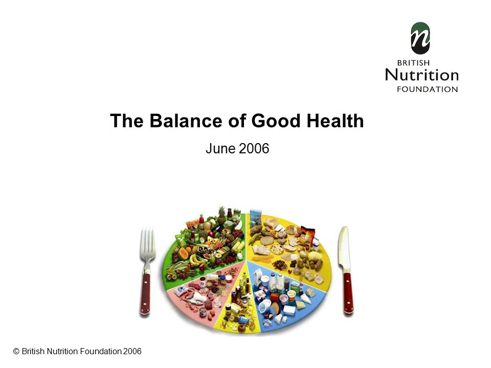 The Balance of Good Health June 2006 © British Nutrition Foundation 2006