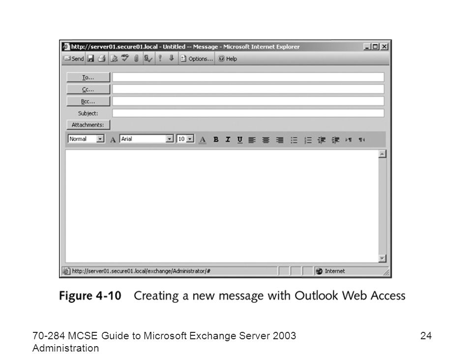 MCSE Guide to Microsoft Exchange Server 2003 Administration 24
