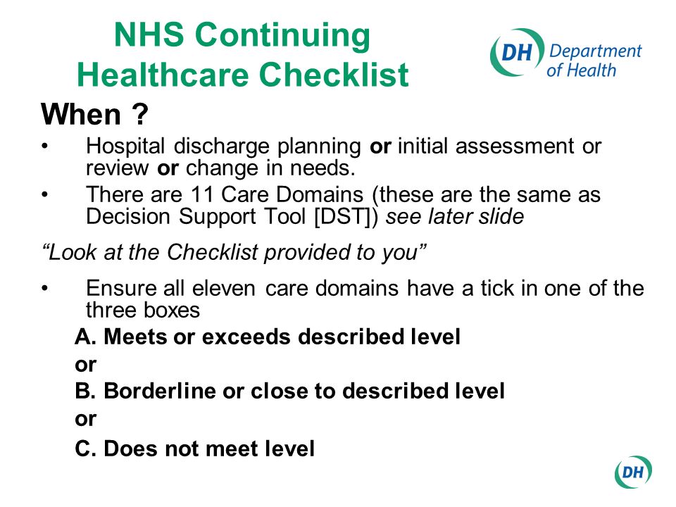 national framework for nhs continuing healthcare and nhs funded nursing care introduction and processes ppt download