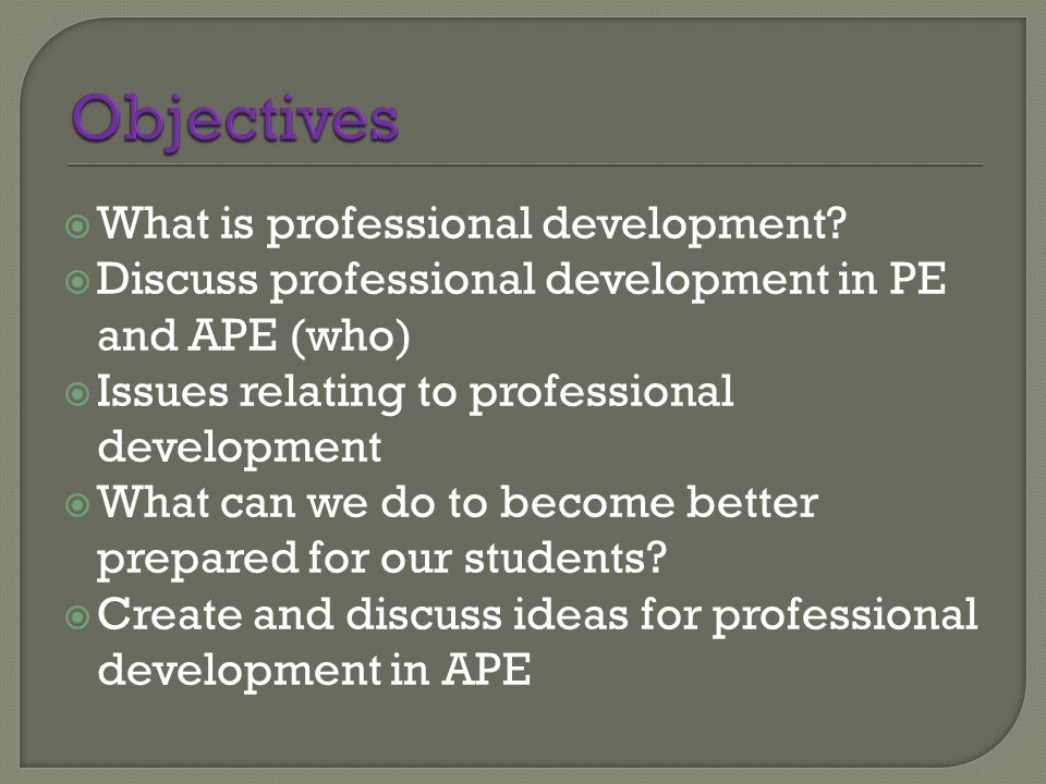  What is professional development.