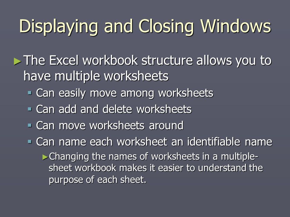 1 Essential Worksheet Operations Applications Of Spreadsheets Ppt Download