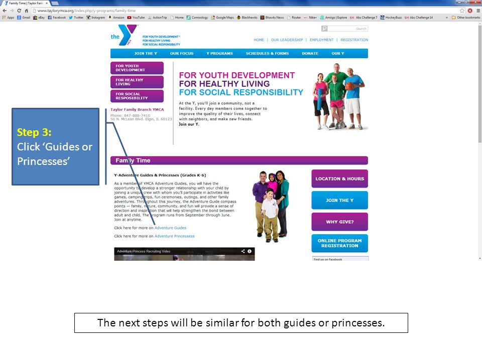 Step 3: Click ‘Guides or Princesses’ The next steps will be similar for both guides or princesses.