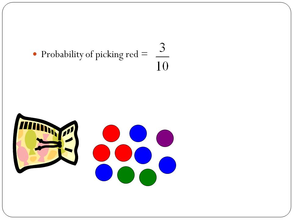 Probability of picking red =
