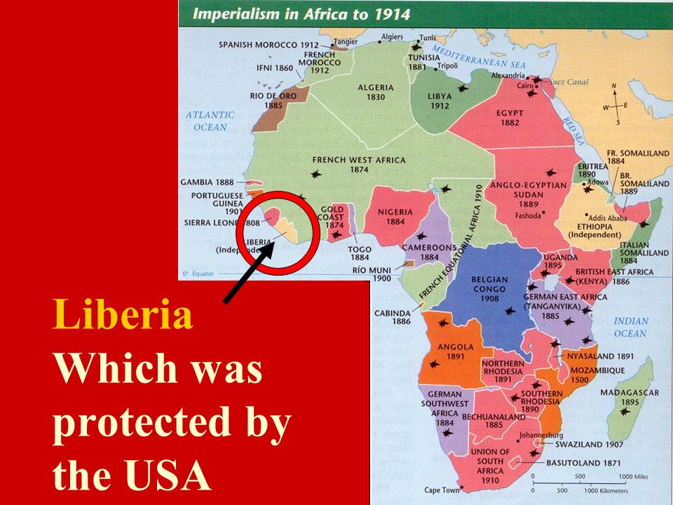 Liberia Which was protected by the USA