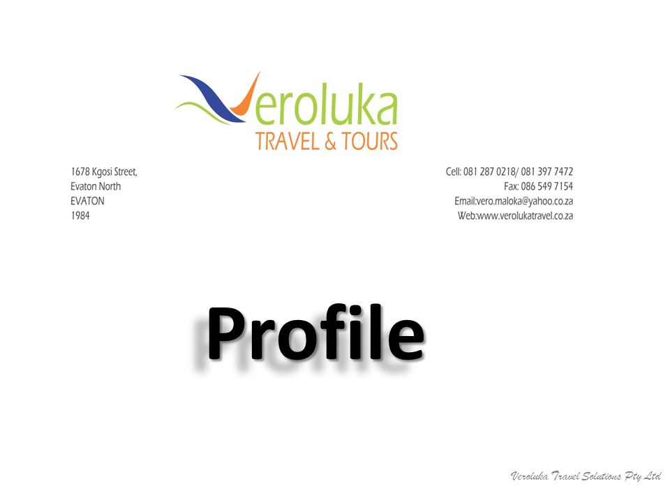 ProfileProfile Veroluka Travel Solutions Pty Ltd