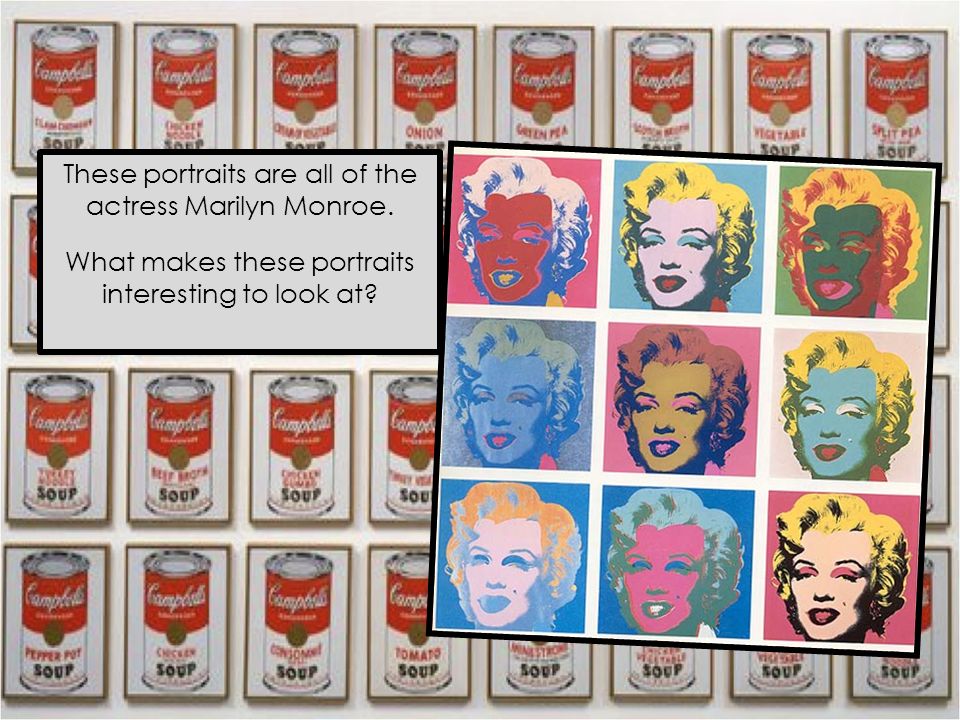 These portraits are all of the actress Marilyn Monroe.