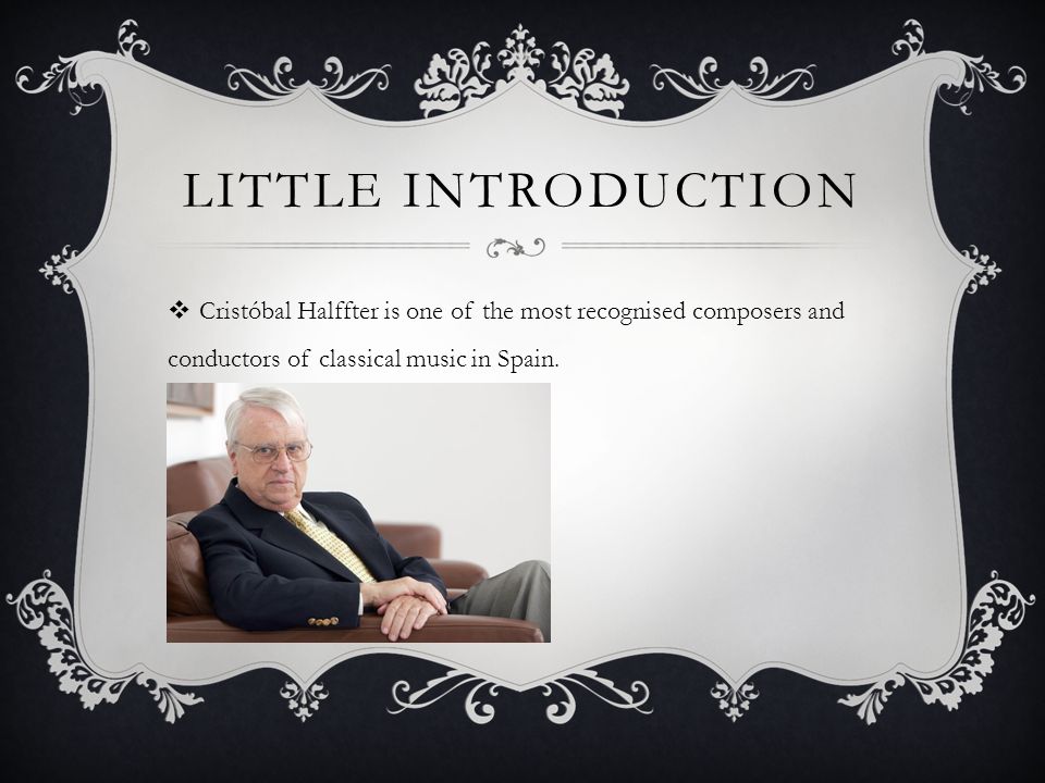 IDOLS AND ICONS OF 1960 S AGES. NATIONAL IDOL: CRISTOBAL HALFFTER, MUSICIAN. - ppt download