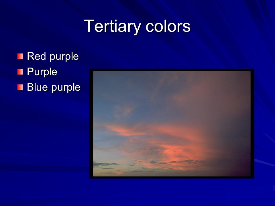 Tertiary colors Red purple Purple Blue purple
