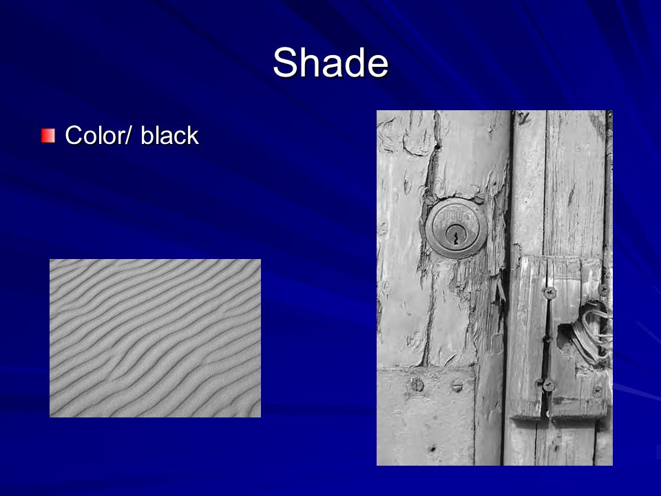 Shade Color/ black