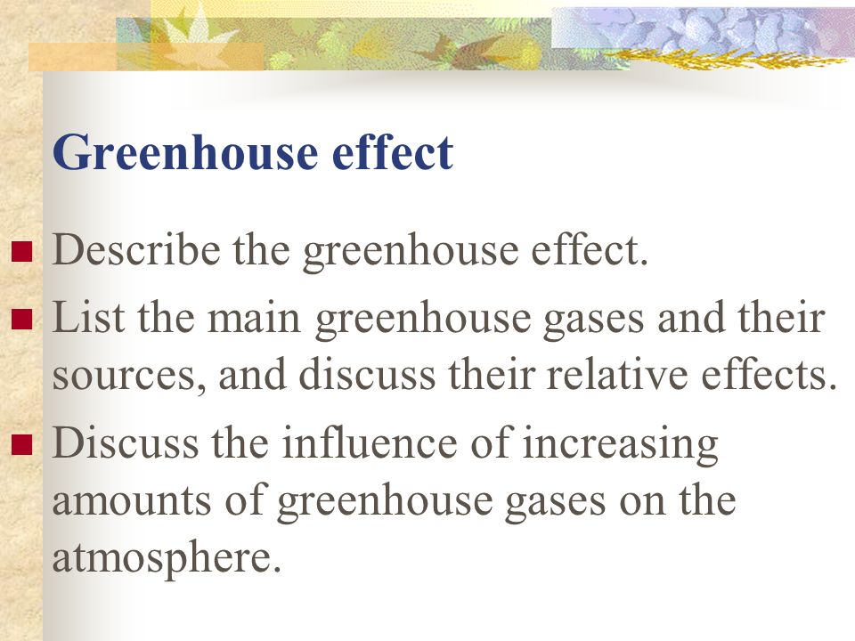 Environmental Chemistry Greenhouse Effect Global Warming Ppt Download