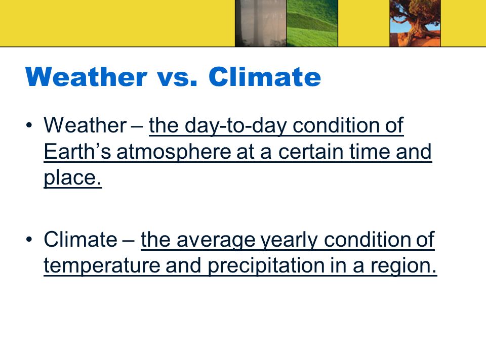 Weather vs.