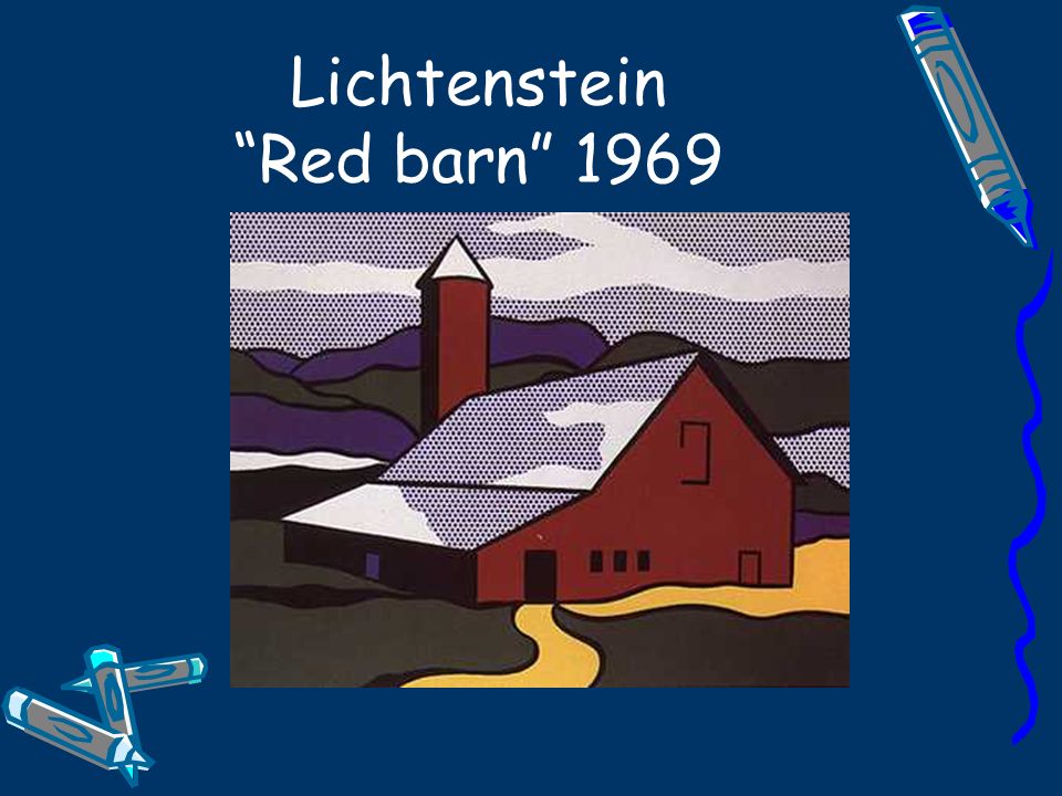 Lichtenstein Red barn 1969