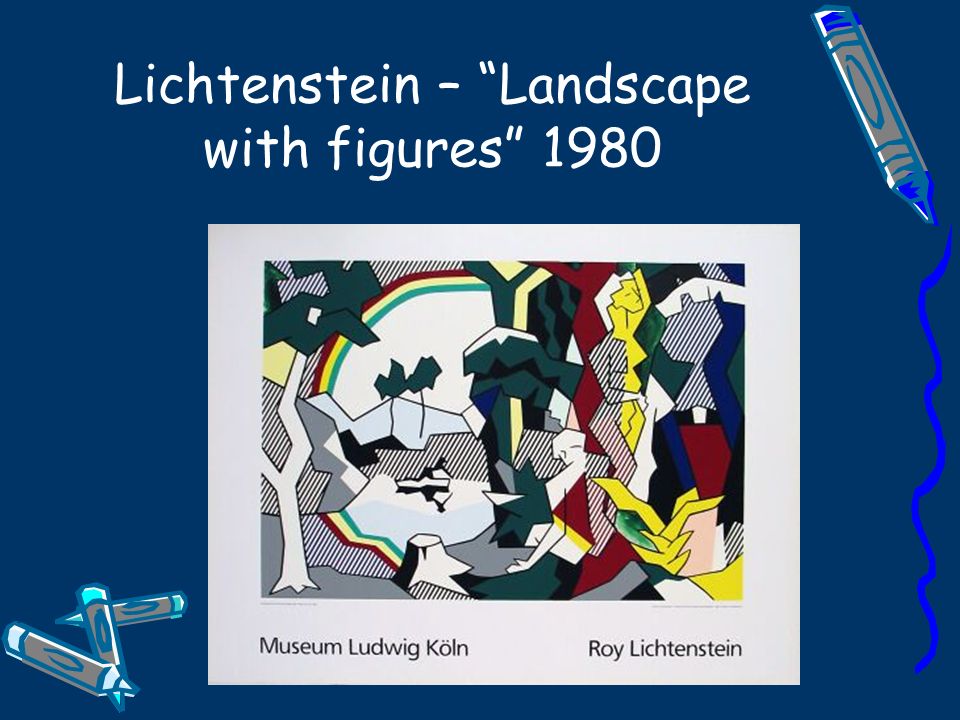 Lichtenstein – Landscape with figures 1980