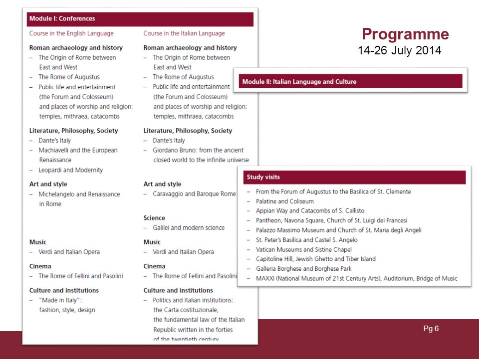 Pg 6 Programme July 2014