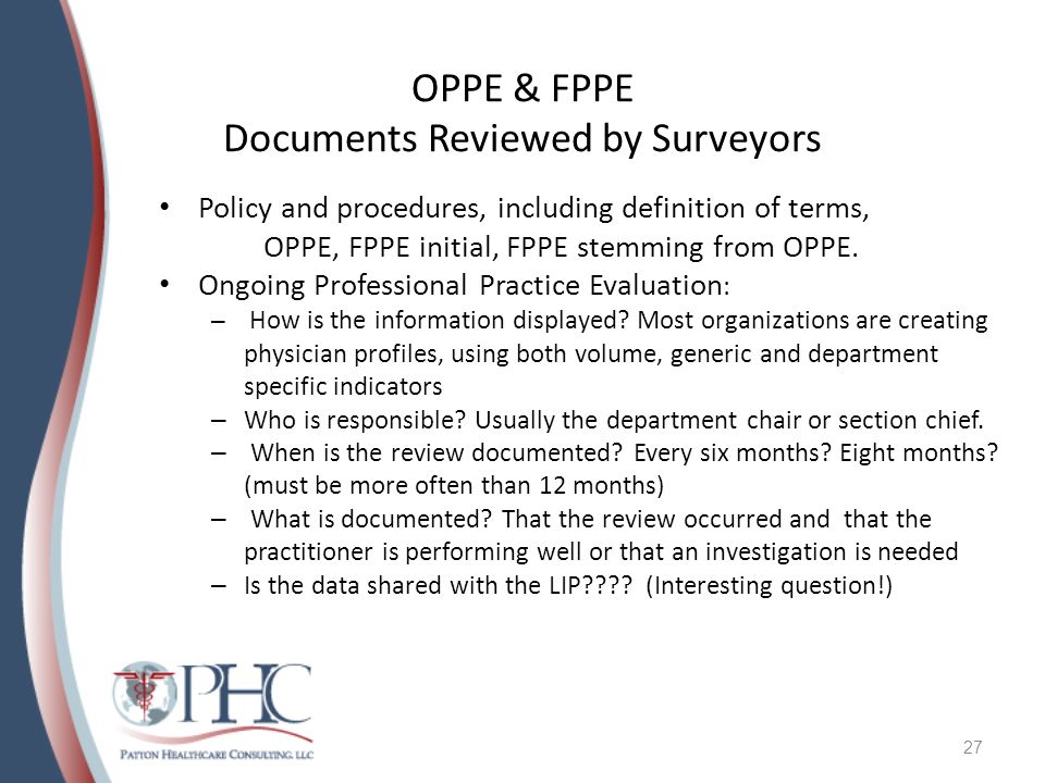 how to avoid being cited for fppe and oppe processes during your