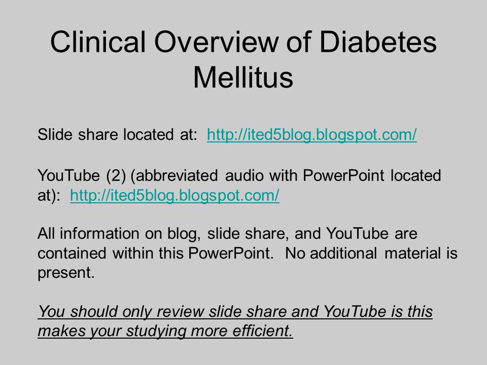 clinical overview of diabetes mellitus slide share located slide share power point