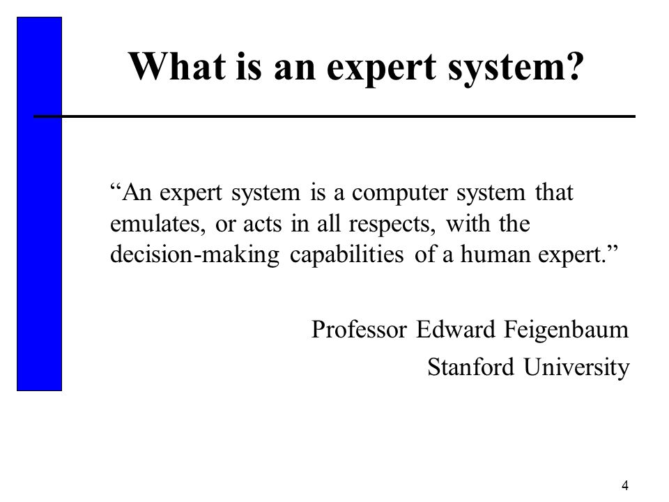 Introduction to Expert Systems. 2 Objectives Learn the meaning of an expert  system Understand the problem domain and knowledge domain Learn the  advantages. - ppt download