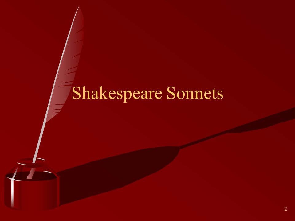 2 Shakespeare Sonnets