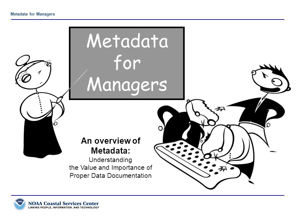 Metadata for Managers Metadata for Managers An overview of Metadata: Understanding the Value and Importance of Proper Data Documentation
