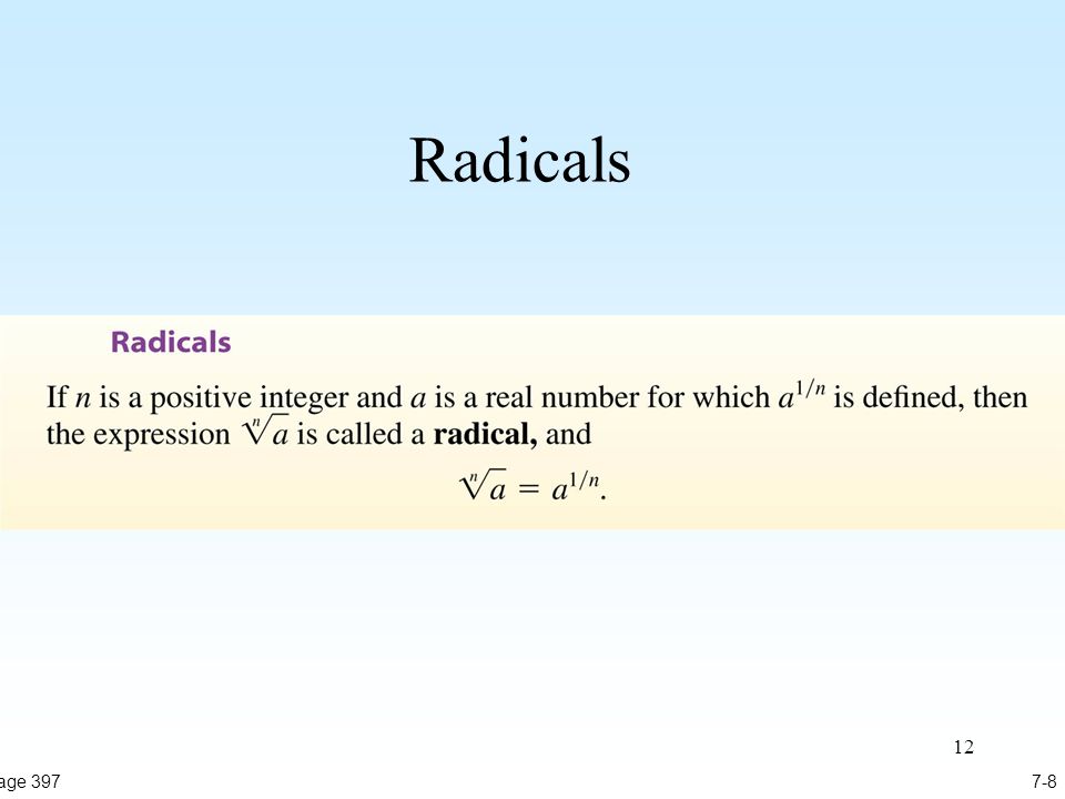 12 Radicals 7-8Page 397