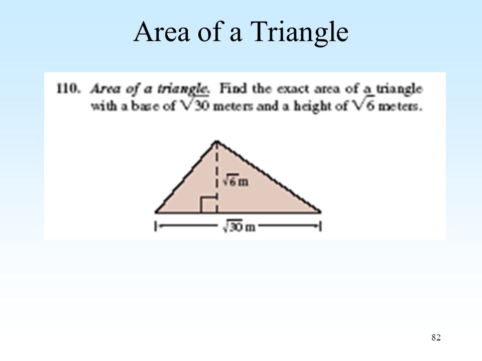 82 Area of a Triangle
