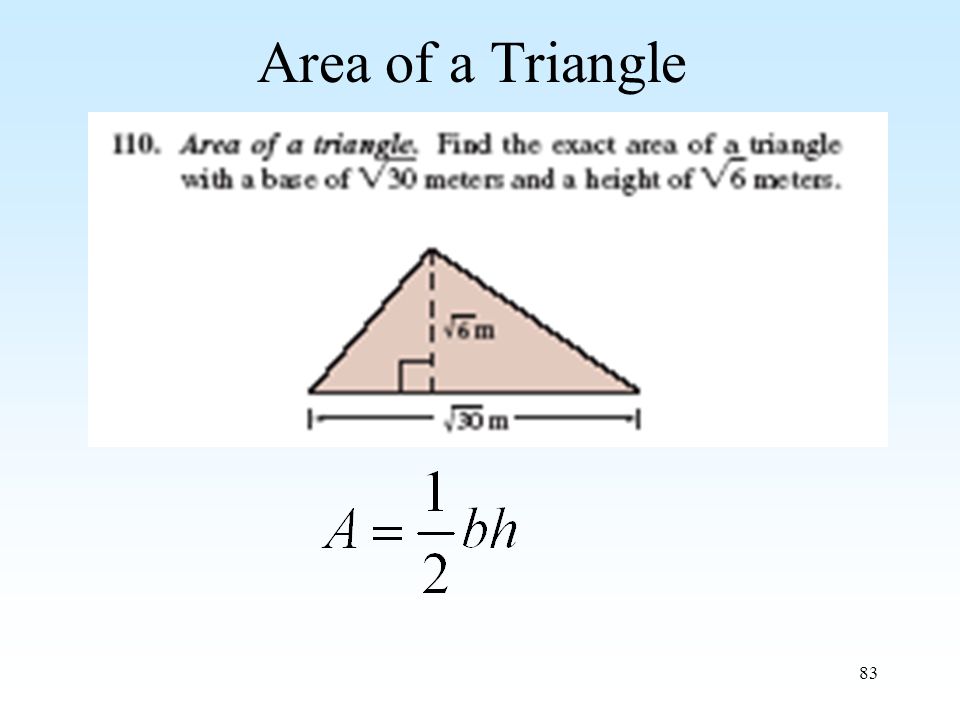 83 Area of a Triangle