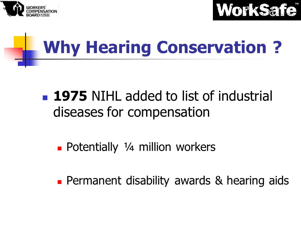 Why Hearing Conservation .