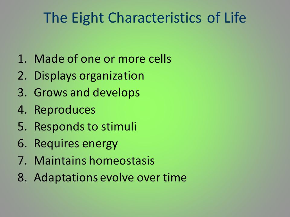 Biology Bio Life Logy Study Of Characteristics Of Living Things Ppt Download