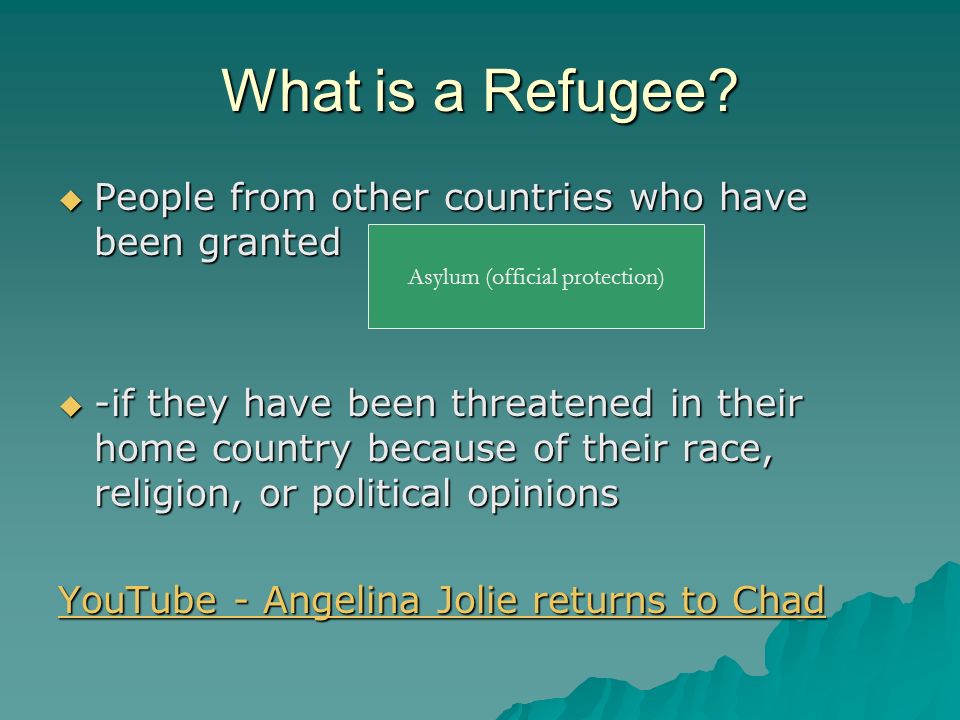 What is a Refugee.