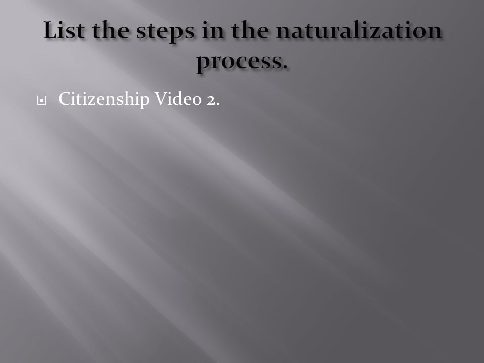  Citizenship Video 2.