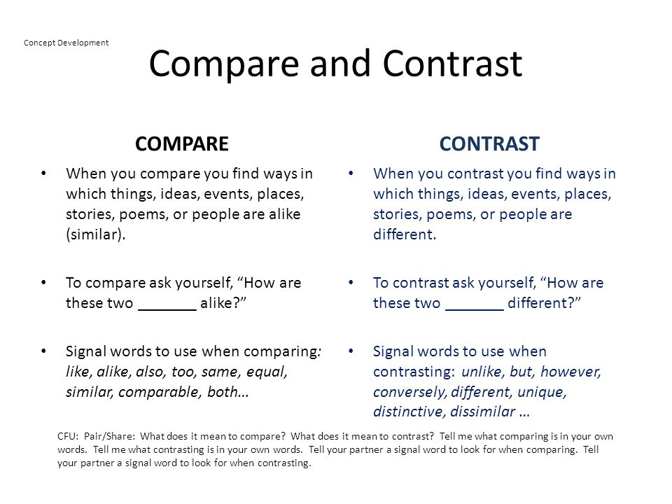 compare two people essay