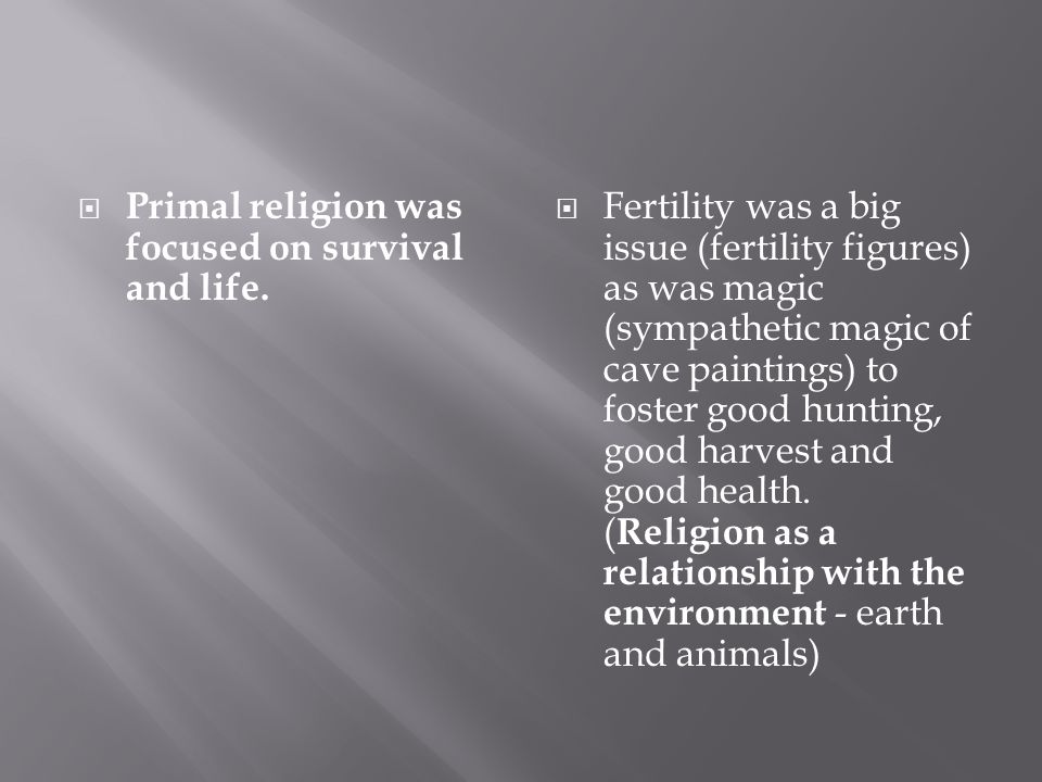 what is primal religion