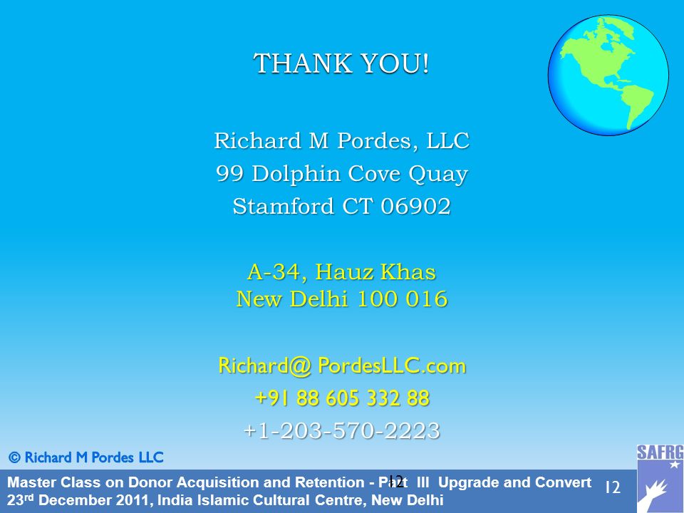 Master Cl On Donor Acquisition And Retention Part Iii Upgrade 12 Master
