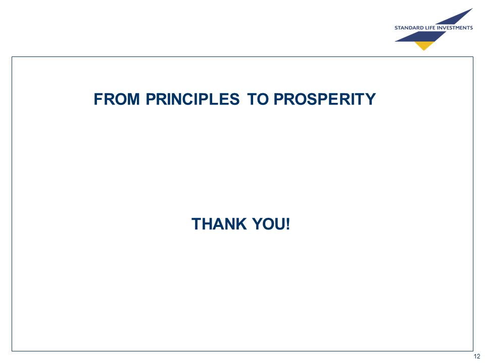 12 THANK YOU! FROM PRINCIPLES TO PROSPERITY