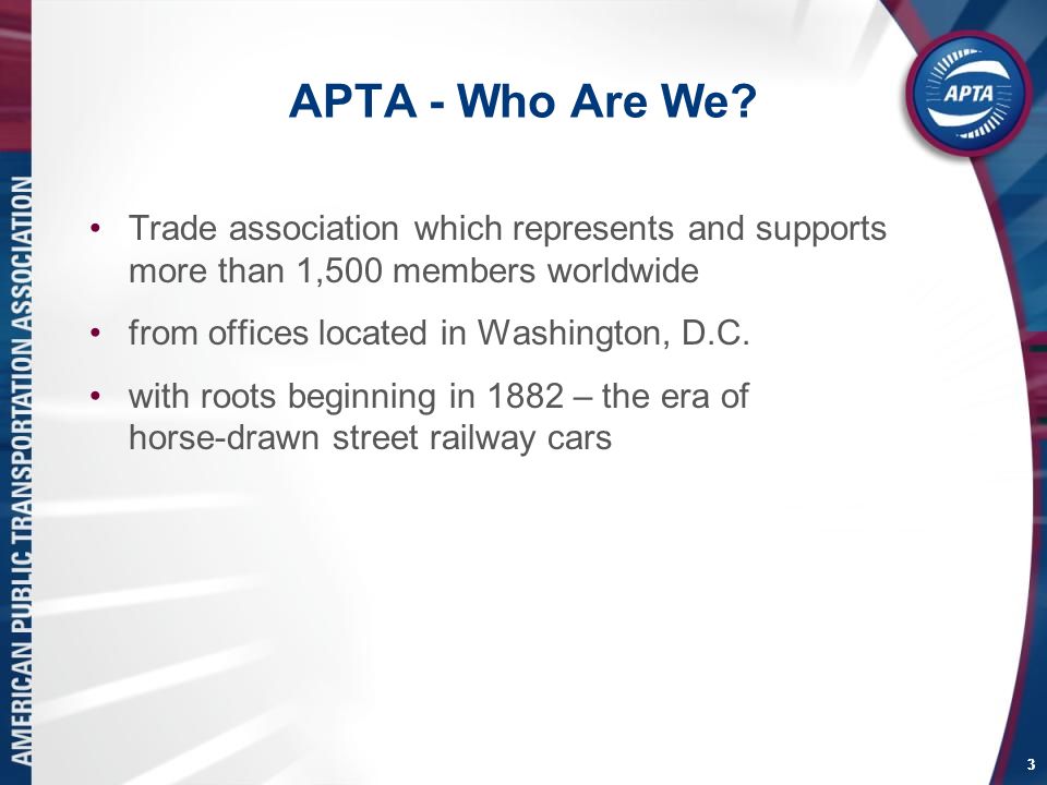 3 APTA - Who Are We.