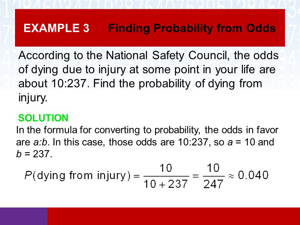 Section 11 6 Odds And Expectation Math In Our World Ppt Download