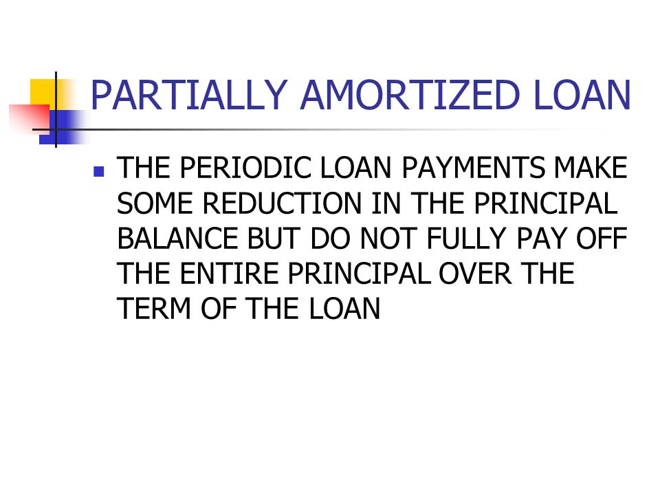 amortized loan a loan that is repaid in a series of payments that ammortized loan