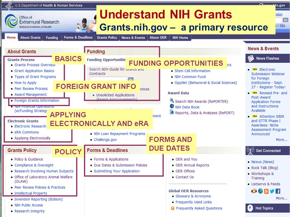 APPLYING ELECTRONICALLY AND eRA POLICY FUNDING OPPORTUNITIES