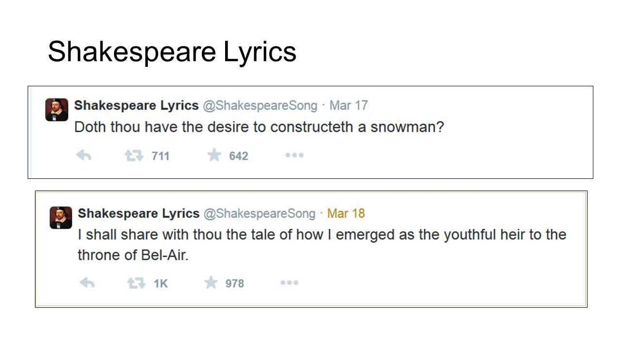 Shakespeare Lyrics