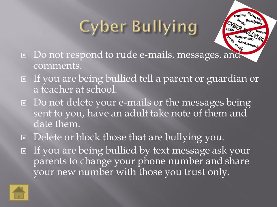  Do not respond to rude  s, messages, and comments.