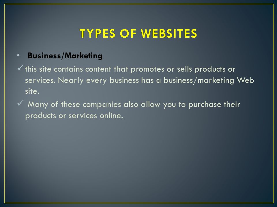 Business/Marketing this site contains content that promotes or sells products or services.