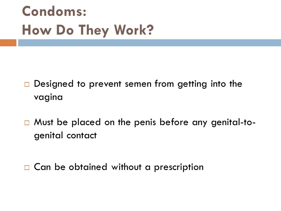 Condoms: How Do They Work.