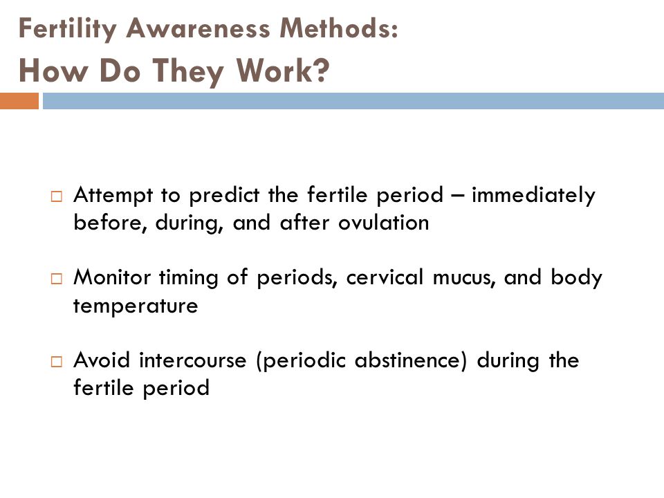 Fertility Awareness Methods: How Do They Work.