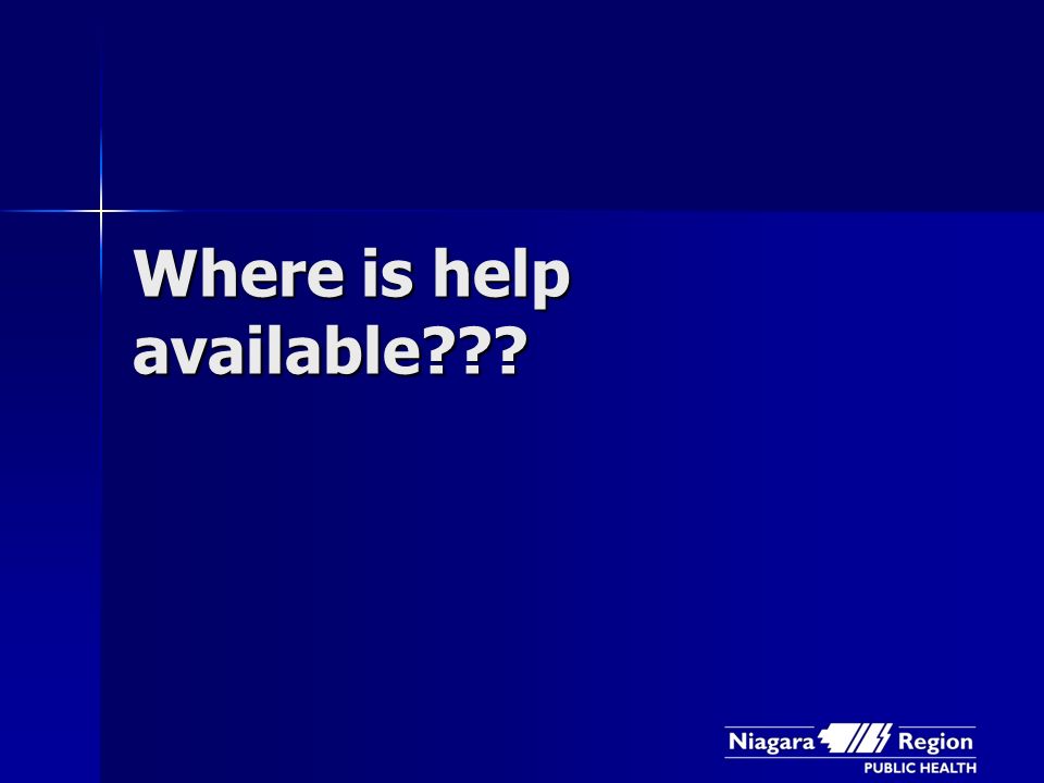 Where is help available