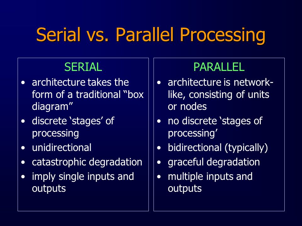 parallel processing psychology