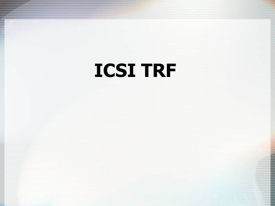 ICSI TRF