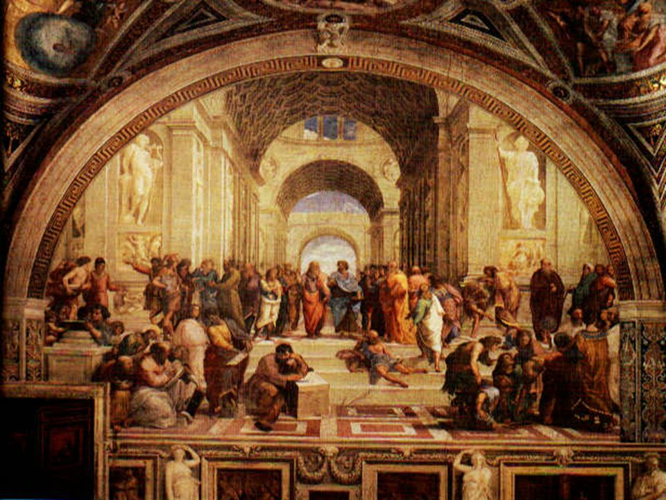 The Golden Age of the Arts l Renaissance artists used religious themes and often used Greek and Roman backgrounds.