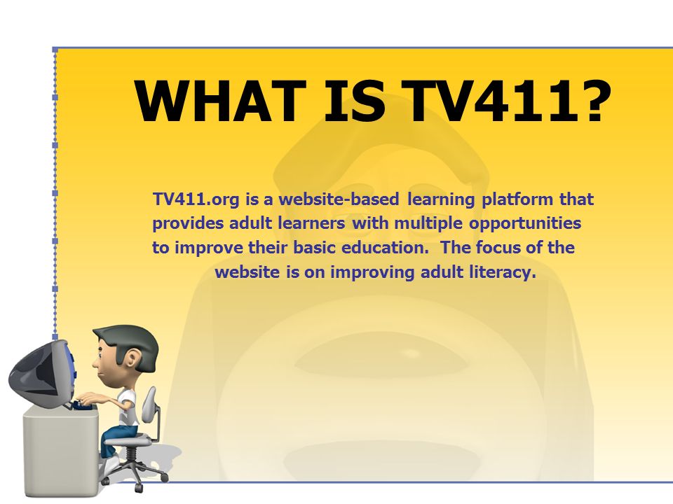 TV411 An Innovative Approach To Learning Joe Ericson, Aleshia Frederick,  Namsoo Kim, and Rosyln Scott AET 510 March 18, 2013 Francis Fulcher. - ppt  download